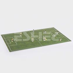 Maket İnsan Figürleri ve Futbol Oyun Alanı