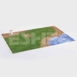 Maket İnsan Figürleri ve Golf Oyun Alanı