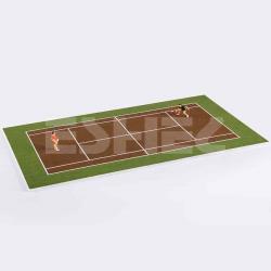 Maket İnsan Figürleri ve Basketbol Oyun Alanı